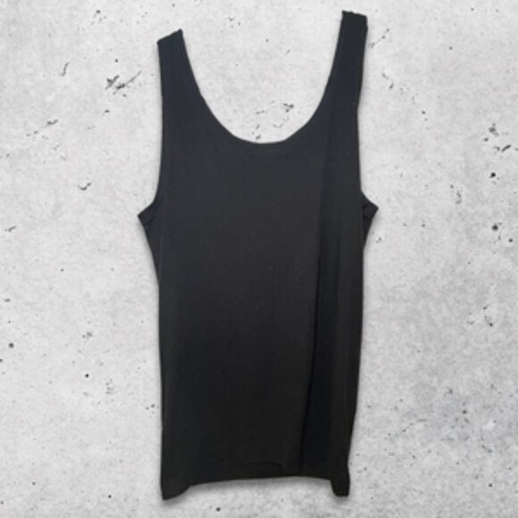 J.Crew Factory Tank Top Sequins Embellishment Cotton Sleeveless Design Black W S - Picture 2 of 10